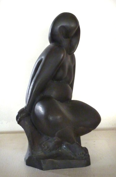 Seated Woman: bronze